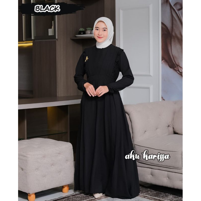 NEYRA DRESS ORI AKU KARISSA, GAMIS AKU KARISSA, GAMIS SYARI, DRESS CRINGKLE