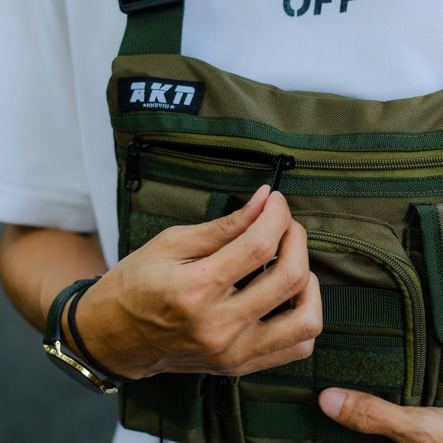 AKN - TAS DADA PRIA CHEST BAG TACTICAL GREEN MANUVER