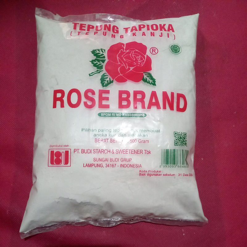 

Tepung Tapioka / Kanji Rose Brand 500 grm