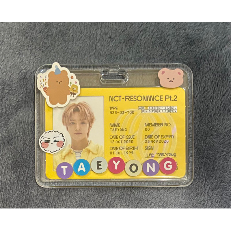 id card taeyong resonance official+cahol