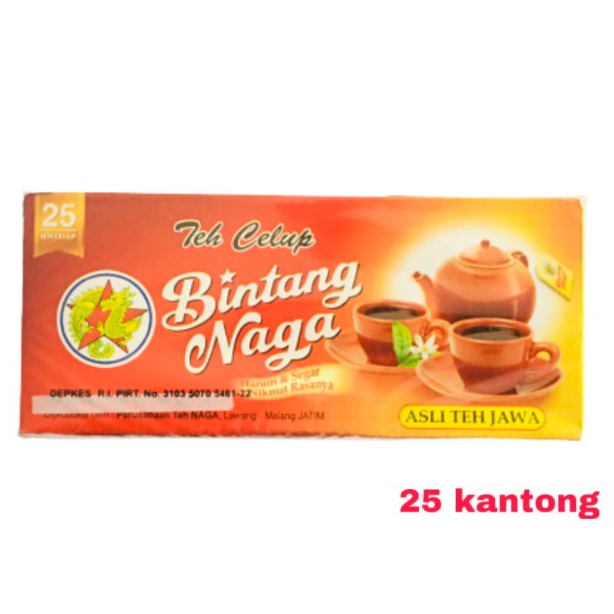 

Teh celup Bintang Naga 25 kantong