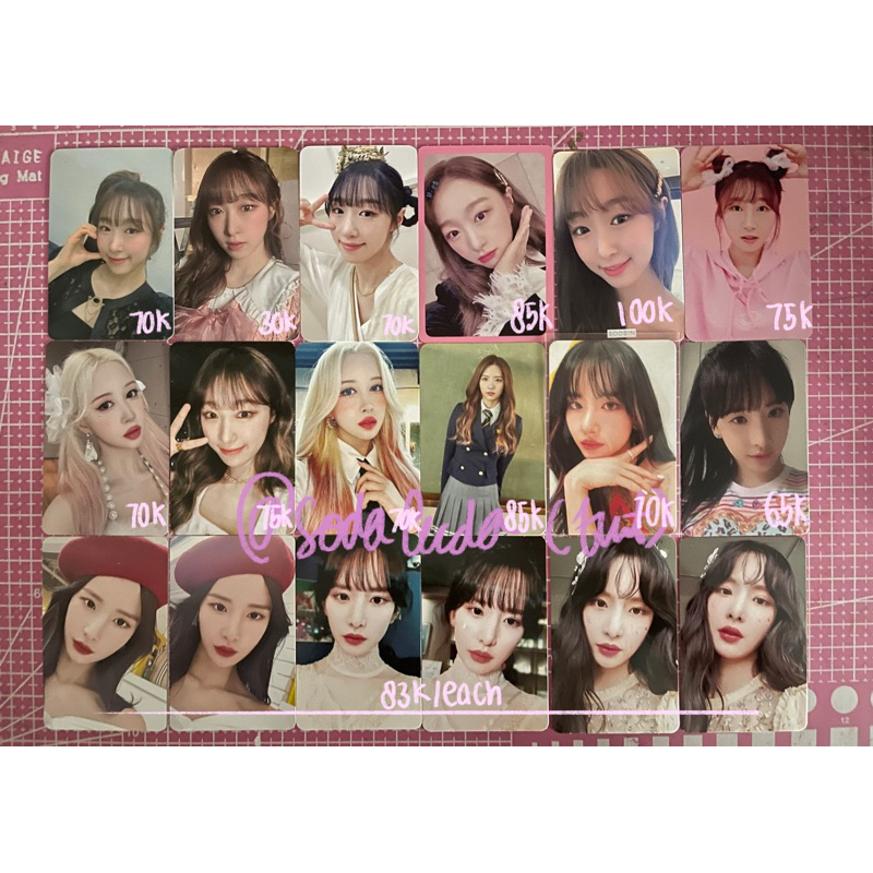 [ wjsn ] official photocard soobin dayoung seola broadcast benefit