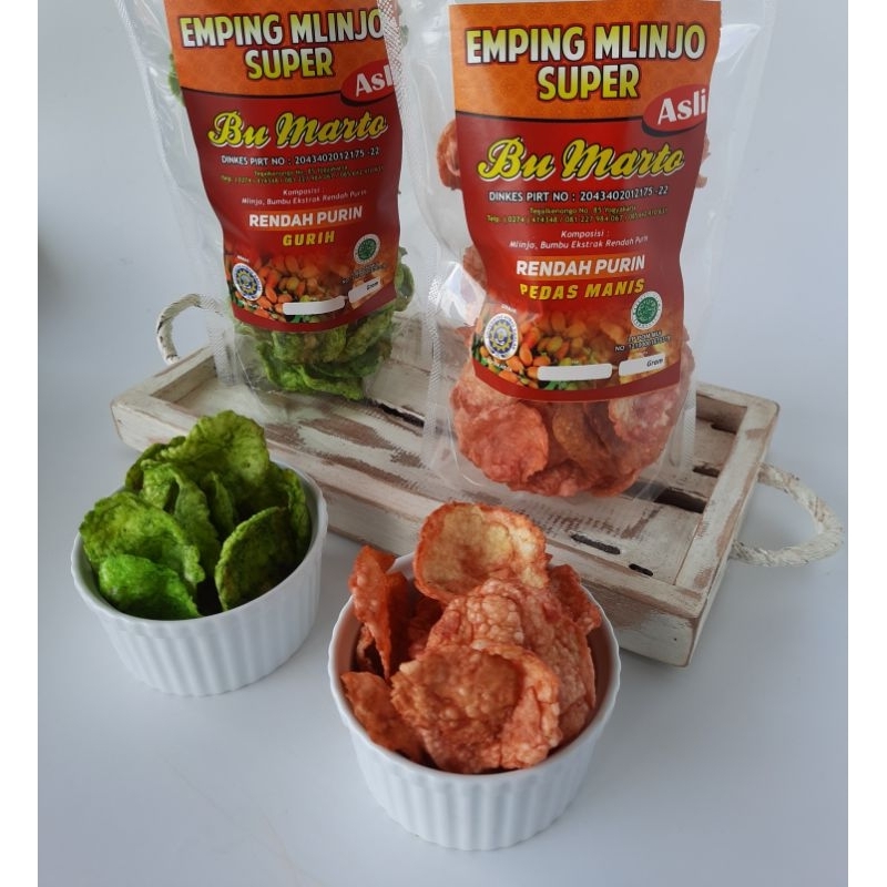 

emping melinjo no asam urat bu marto ( matang )