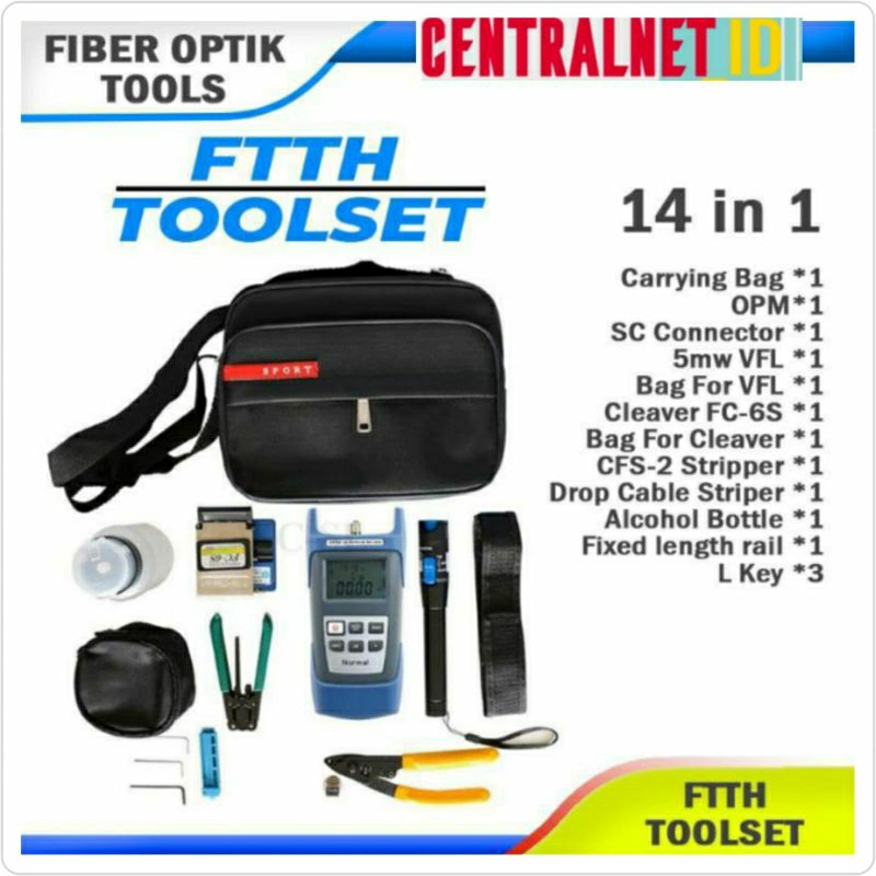 FTTH Tool Set Alat Kerja Fiber Optik