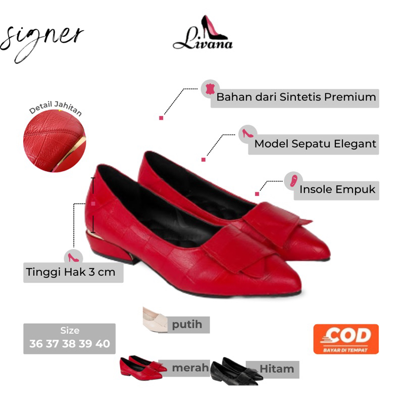 Sepatu Sendal High Heels Signer Livana