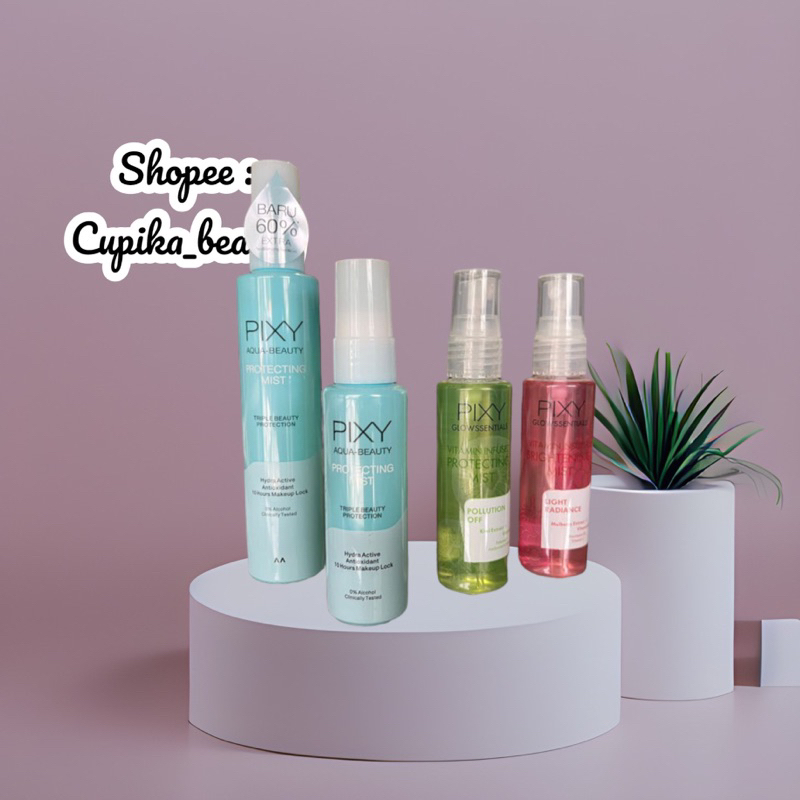 PIXY SETTING SPRAY ALL VARIASI | pixy setting spray aqua | pixy face mist | Pixy glowsenssials fave mist