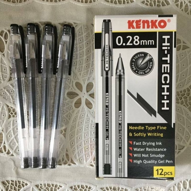 

[BOX ISI 12] PULPEN HI-TECH 0.28 MM KENKO / BALLPOINT / BOLPEN GEL / GEL PEN / PULPEN CAIR