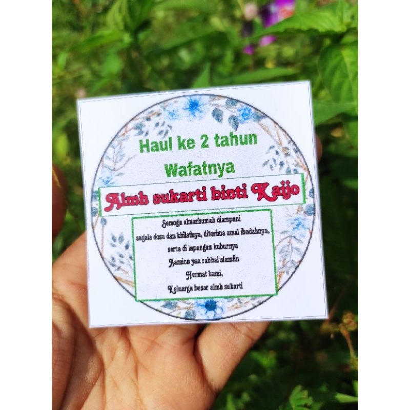 

stiker ucapan haul/wafat bisa req sesuai keinginan