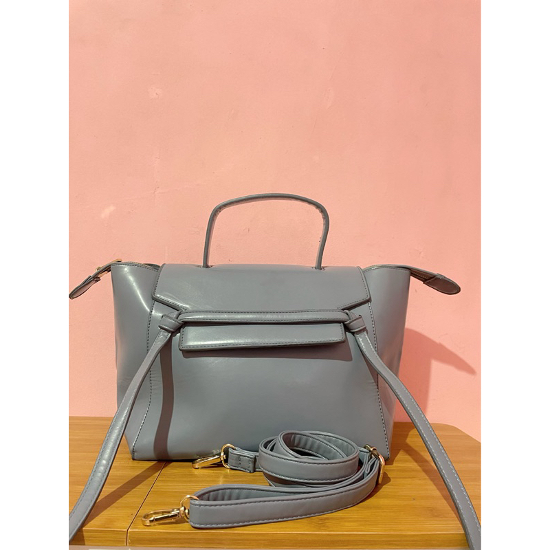 MC Collection Blue Leather Bag