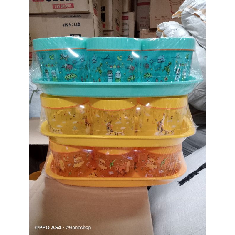 Toples lebaran calista shiro set tonam murah 6 toples + nampan plastik