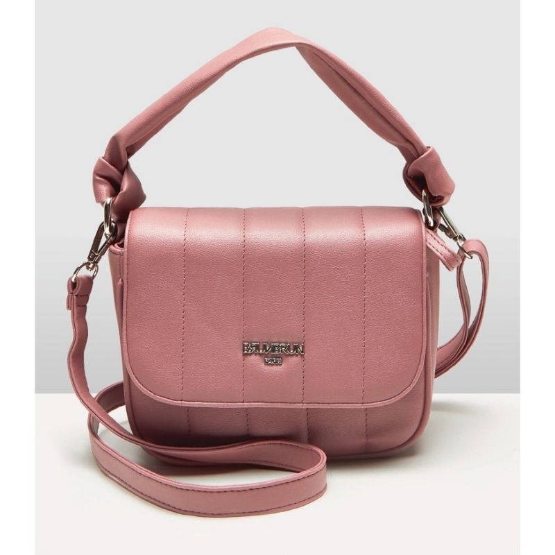 TAS PUFFY BOWLER DARK PINK BRUNBRUN BY SOPHIE