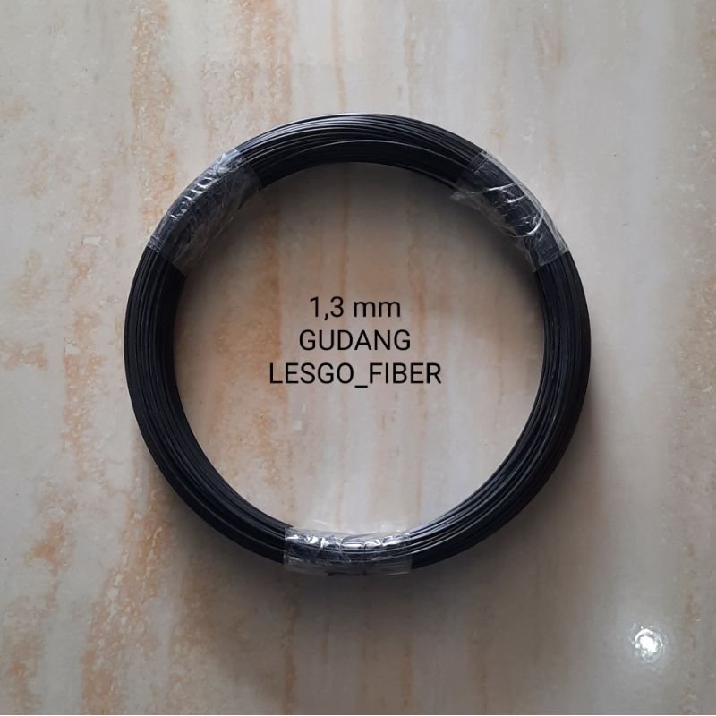 Jeruji Fiber Sangkar Ruji Fiber Hitam 1,3mm 100m Ruji Kandang Fiber Hitam Asli