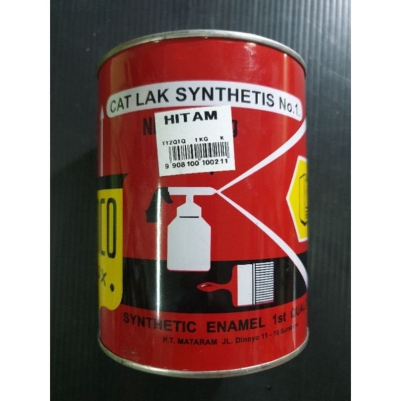 ✨Cat kayu dan besi Emco 1 kg warna hitam