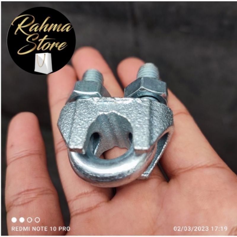 Klem Kuku Macan / klem Sling / Penjepit Wire Rope 5 mm