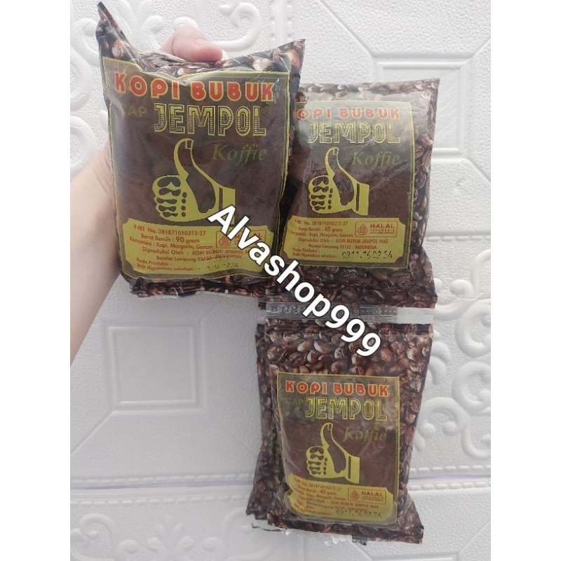 Kopi bubuk cap jempol asli Lampung