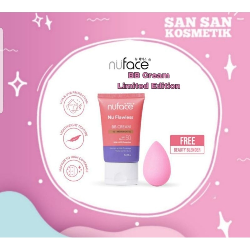 Nu Face BB Cream Limited Edition free beauty blend