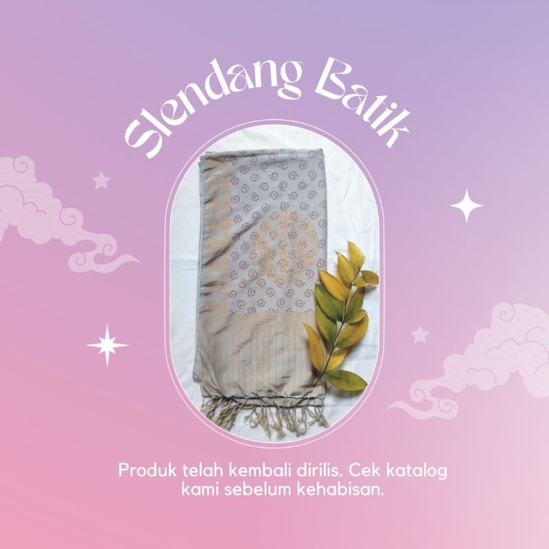 Selendang Batik Murah, Selendang Batik Sutra, Batik Selendang, Selendang Batik Cap, Batik Slendang