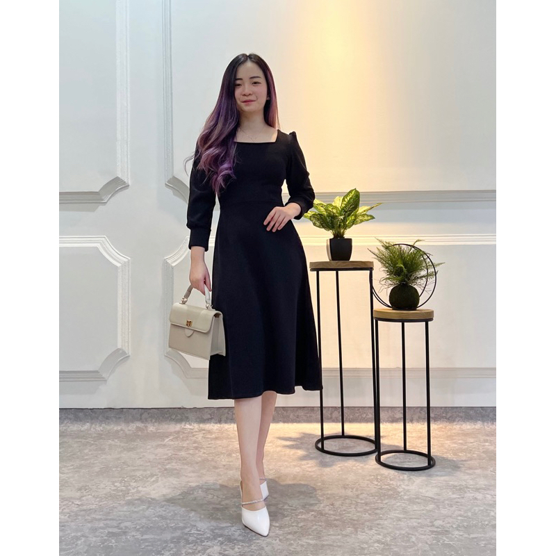 DRESS AURORA / DRESS POLOS / DRESS PANJANG / DRESS KOREA / EC 8175