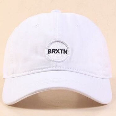 Topi Distro pria Brtxn Rappel clip besi Anti karat keren Warna Putih