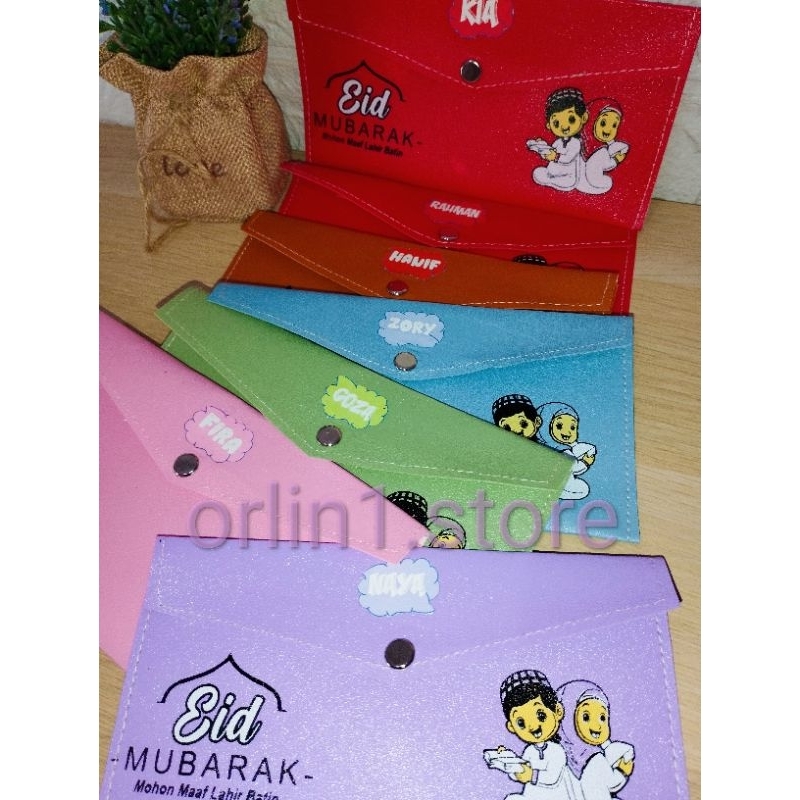 dompet Custom nama. angpao lebaran.dompet angpao murah