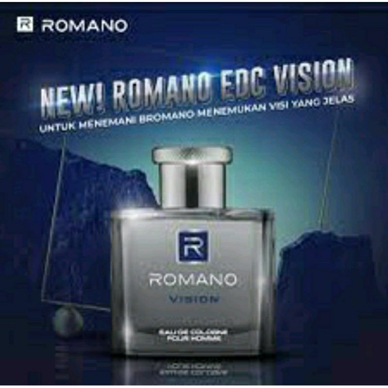 Romano Vision Eau De Cologne Pour Homme 50ml | Parfum Pria Tahan Lama