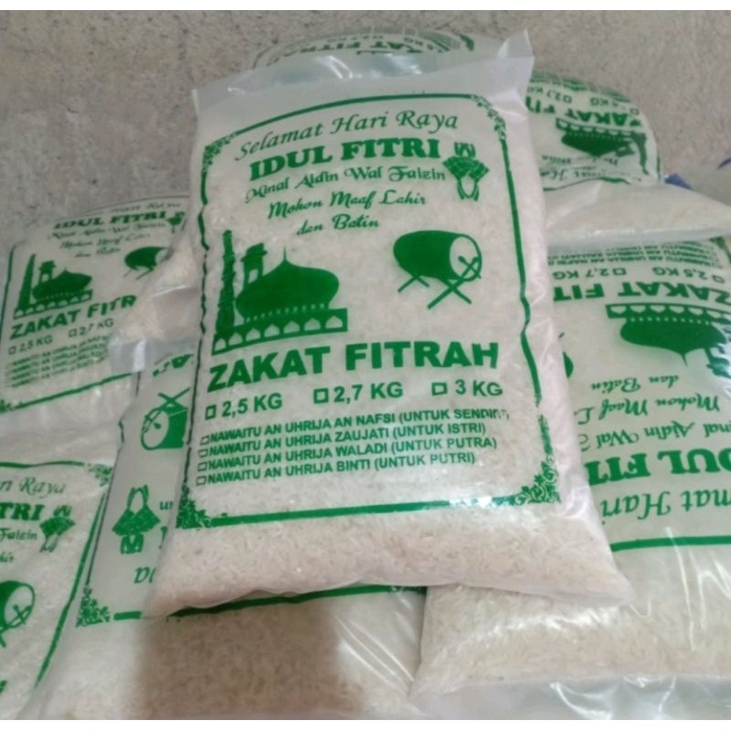 

Beras Zakat Fitrah 2.5 kg SUPER, Setra Ramos, Rojolele Pulen, Murah