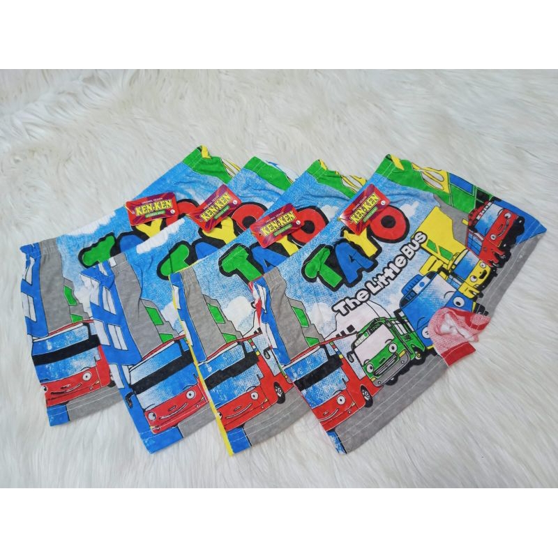 6 pcs Celana PENDEK Ken-ken caracter