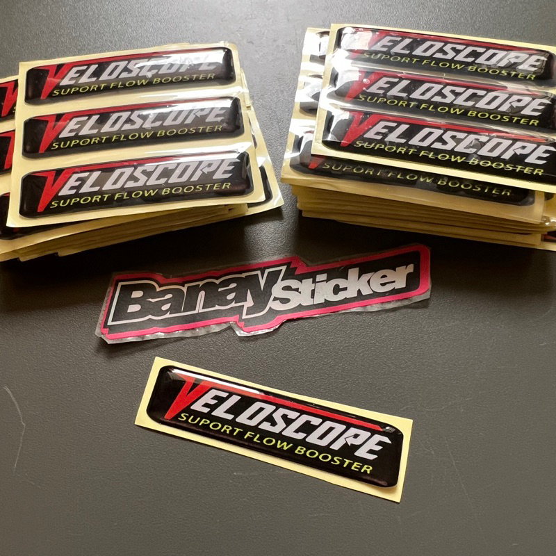 Stiker Sticker Emblem Filter VELESCOPE Timbul 3D