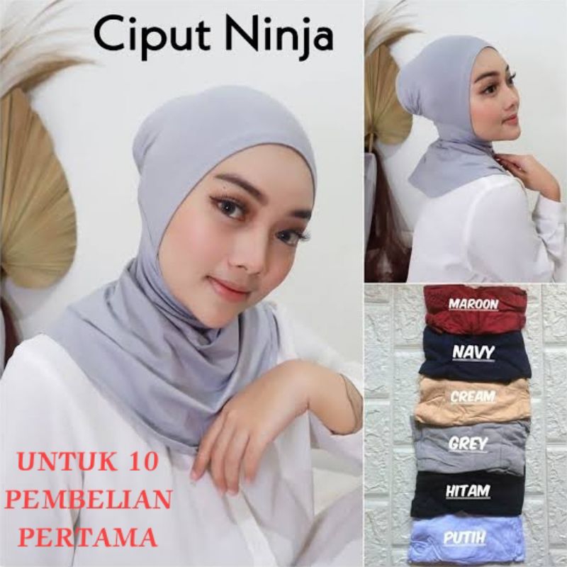 Ninja Antem Resleting / Ninja antem kaos rayon / ciput antem spandek rayon