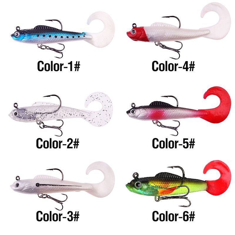 Softlure Ikan Cury Tail 9cm 10gram Umpan Casting Barramumdi Mangrove Jack Toman