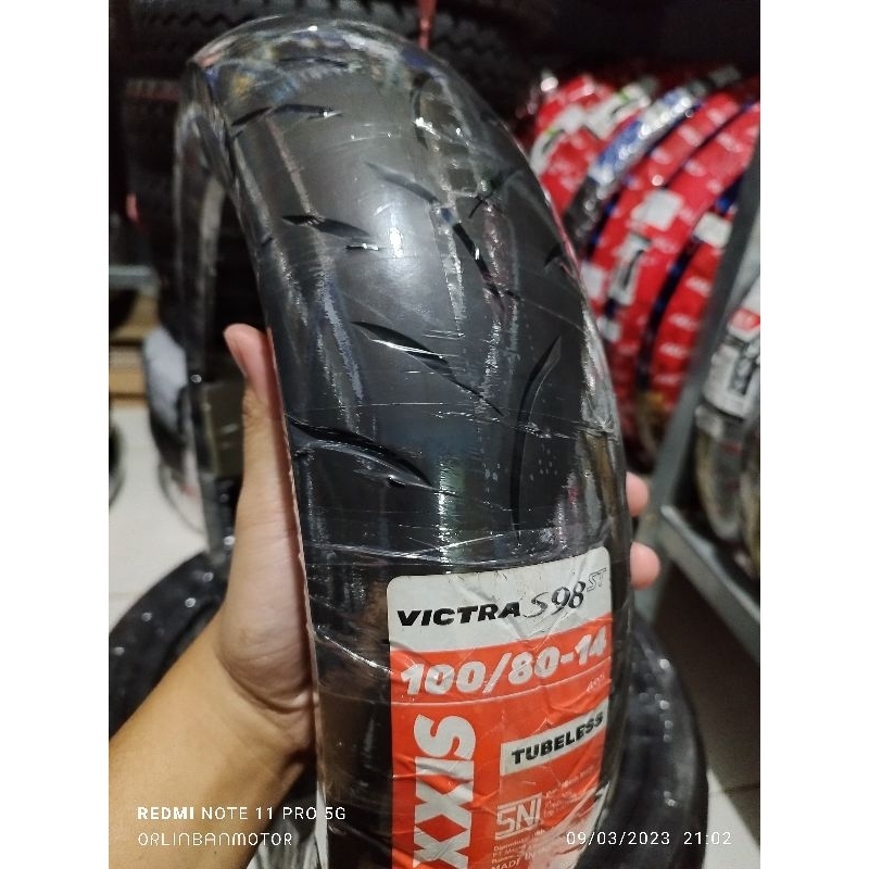Ban Maxxis Victra 100/80-14 Tubles - Ban Depan Honda PCX 150/Ban Belakang Honda Vario 150 (2020)