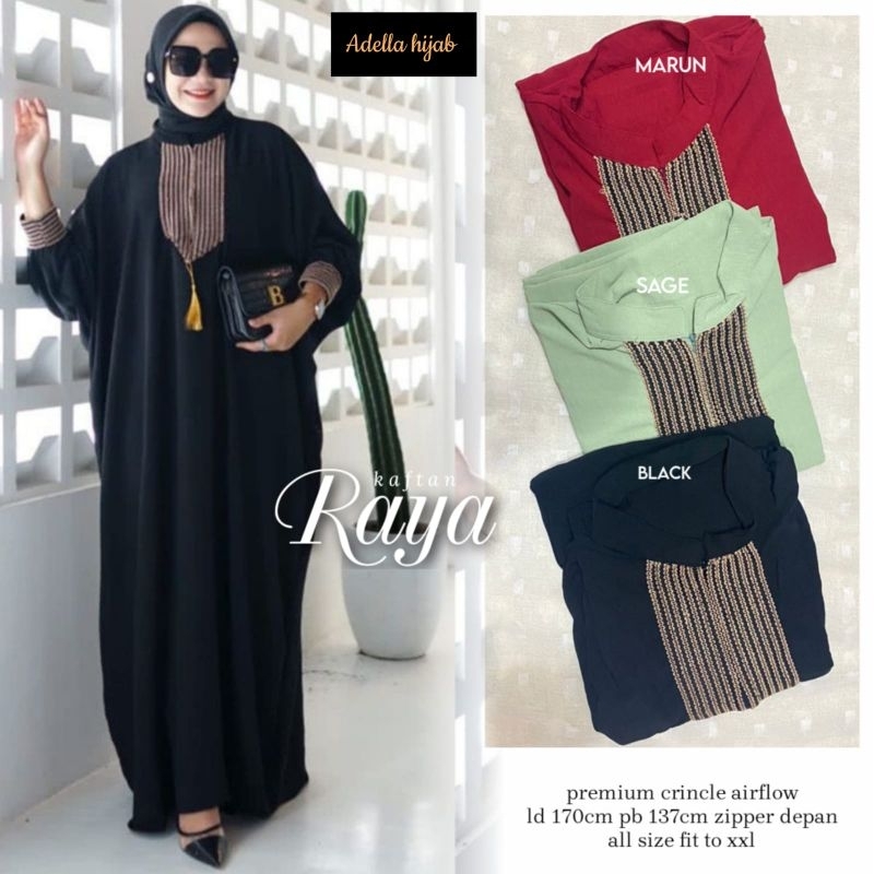 KAFTAN PREMIUM BORDIR | KAFTAN JUMBO CANTIK | RAYYA KAFTAN PREMIUM