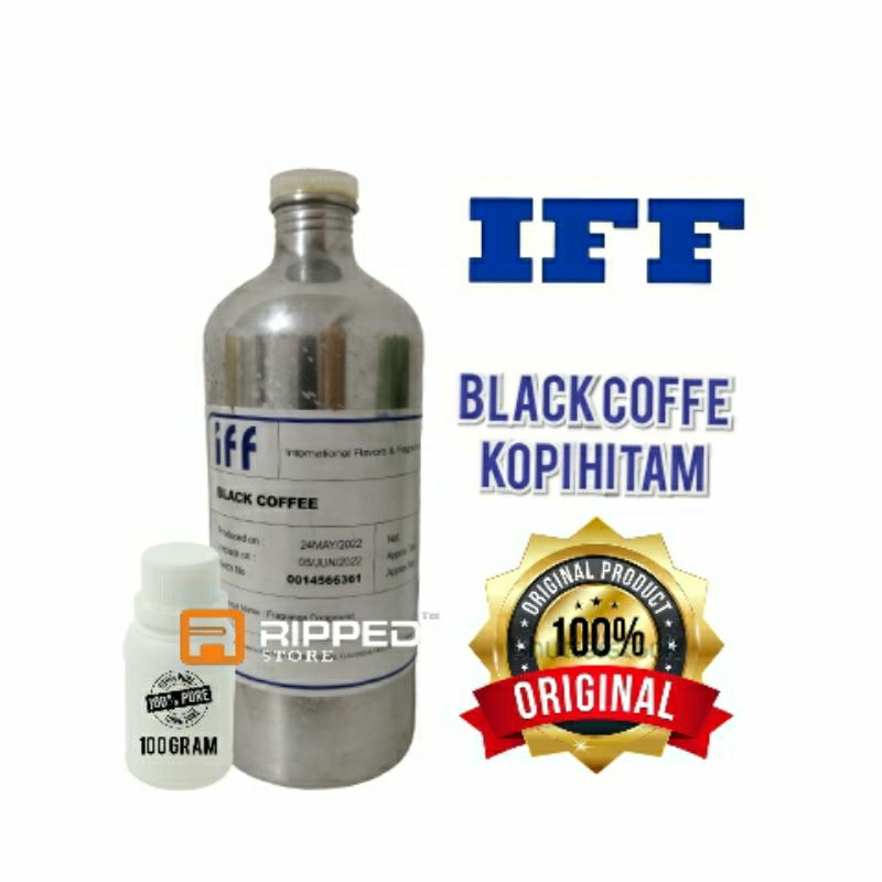 (100 ML) BIBIT PARFUM MURNI BLACK COFFEE KOPI HITAM BY IFF ORIGINAL