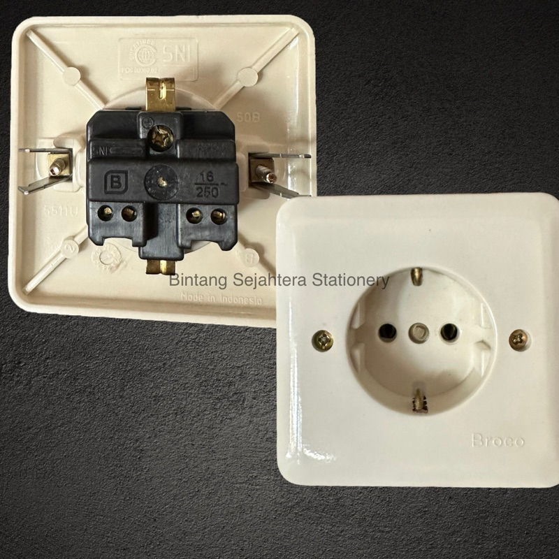 STOP KONTAK IB INBOW ARDE BROCO 5511U CREAM 5511 U NEW GEE IB TANAM