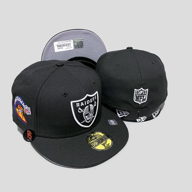 TOPI NEW ERA ORIGINAL 5950 PROBOWL LV RAIDERS BLACK UV GREY