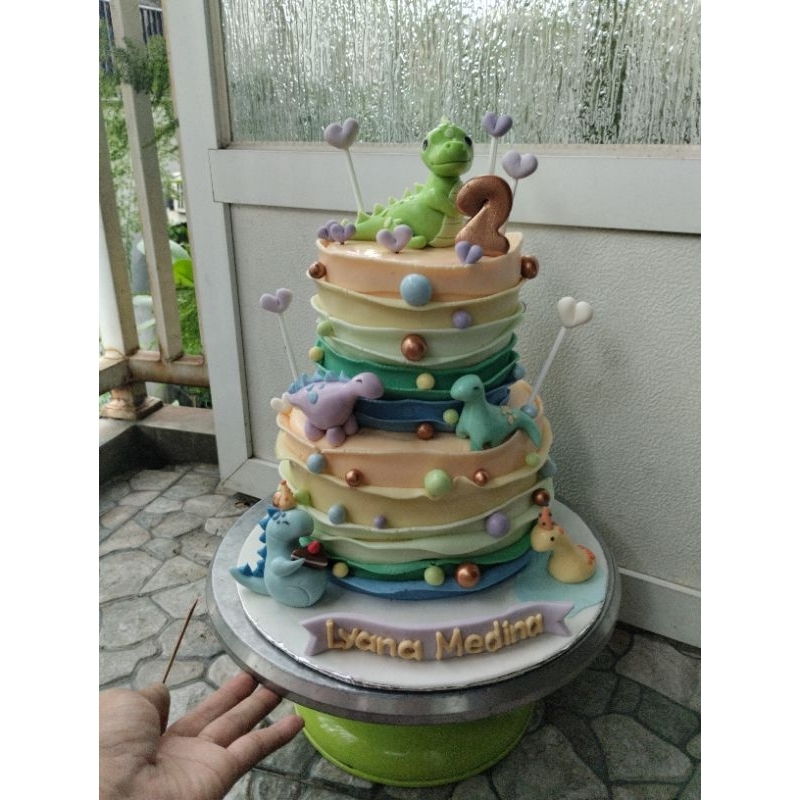 Cake ultah anak dino