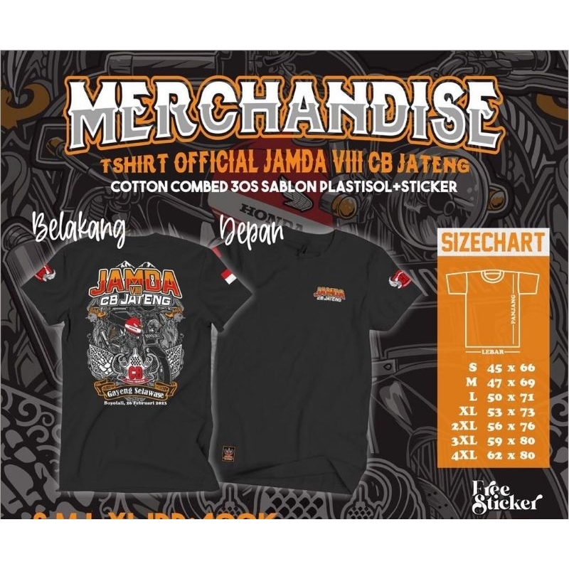 kaos jamda cb Jateng /kaos cb jamda jateng VIII /kaos jamda Boyolali/jamda cb/kaos cb/toko kaos cb j