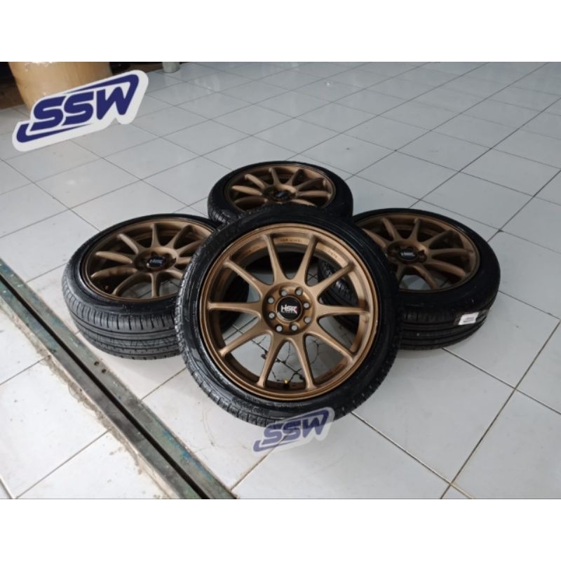 Velg Mobil Jazz Rs New Baleno Yaris Avanza Livina Swift Brio Pelek Hsr Indy R7x7,5 Baut 4 Ban 215 45