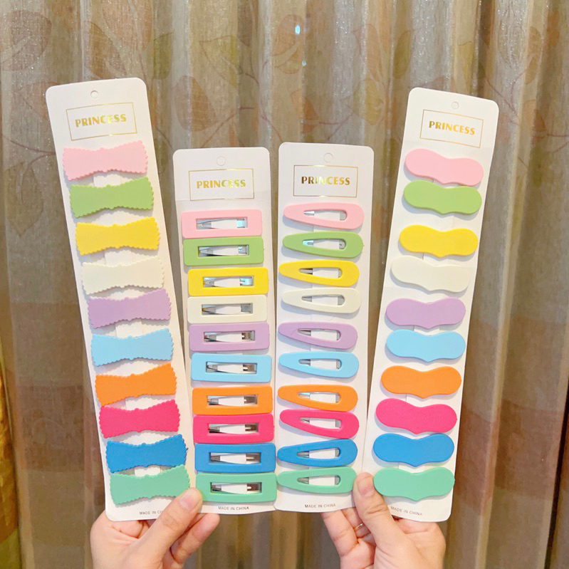 1Pcs Jepit Rambut Wanita Korea Warna Pastel