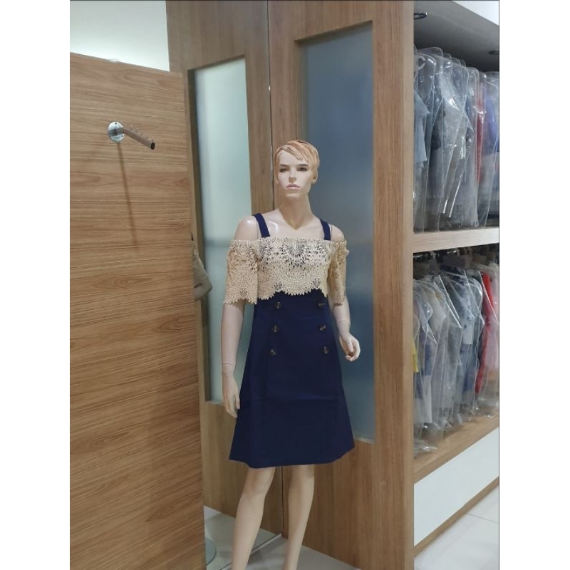 Dress Pundak Lubang Katun Bordir