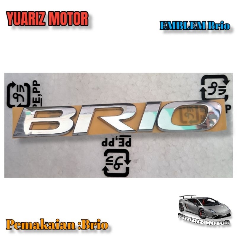 EMBLEM BRIO ORIGINAL HONDA BRIO/EMBLEM BAGASI HONDA BRIO