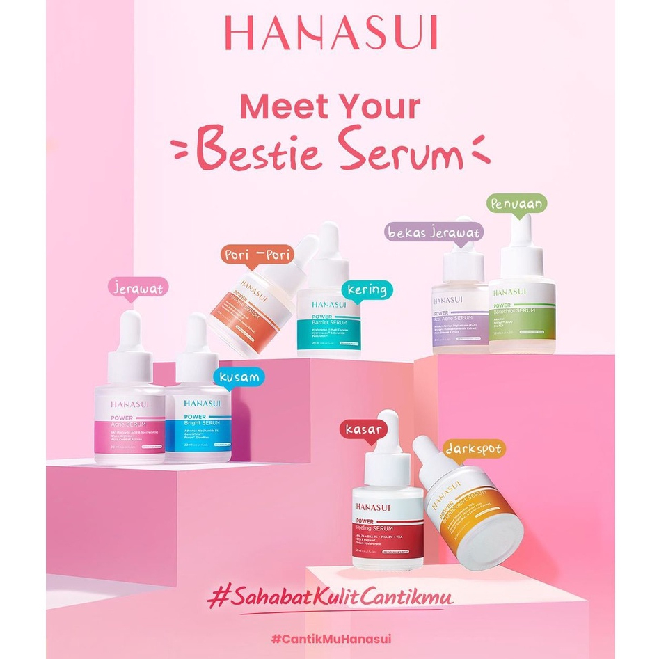 ✨LACIKOSME✨HANASUI SERUM POWER SERIES -BRIGHT BAKUCHIOL ACNE PEELING BARRIER BPOM