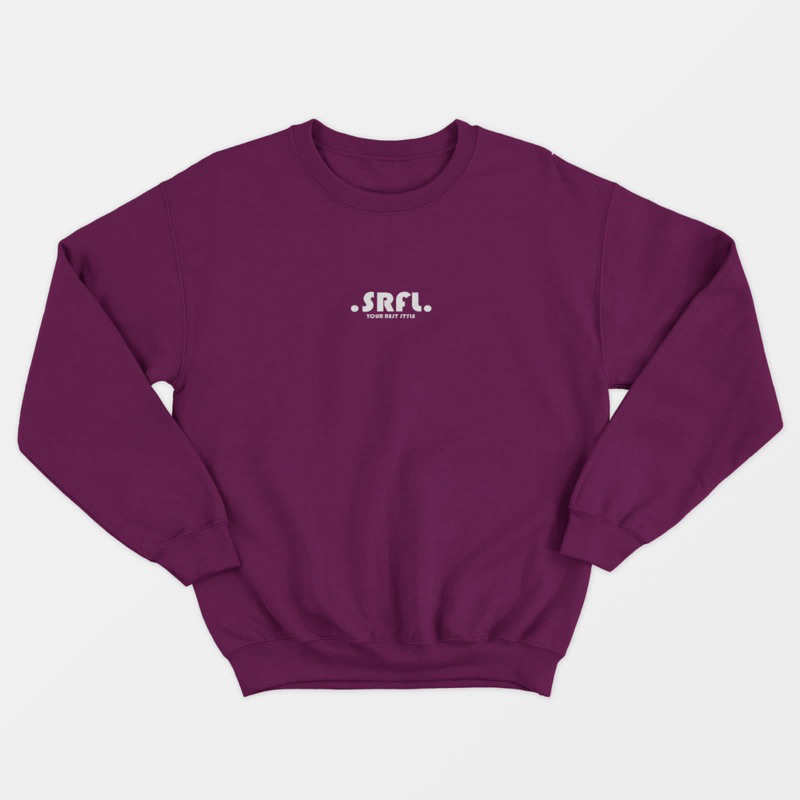 SRFL Sweater Crewneck Sablon DTF Jumbo / Oversize Bigsize 2XL 3XL 4XL 5XL Unisex