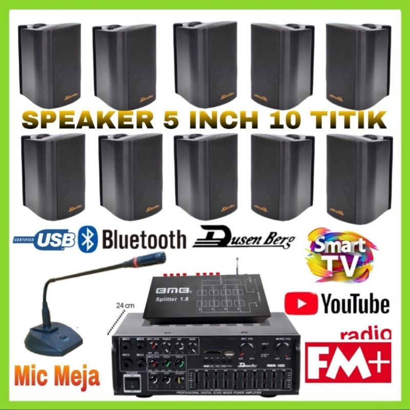 Speaker Gantung Dusenberg 5 Inch 10 Titik, Sound Cafe, Restoran, Klinik Dll..!!!