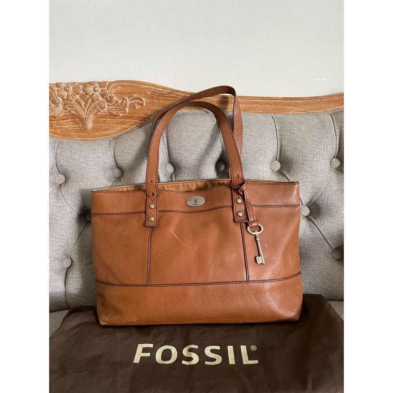 tas Fossil original lengkap dustbag, tag