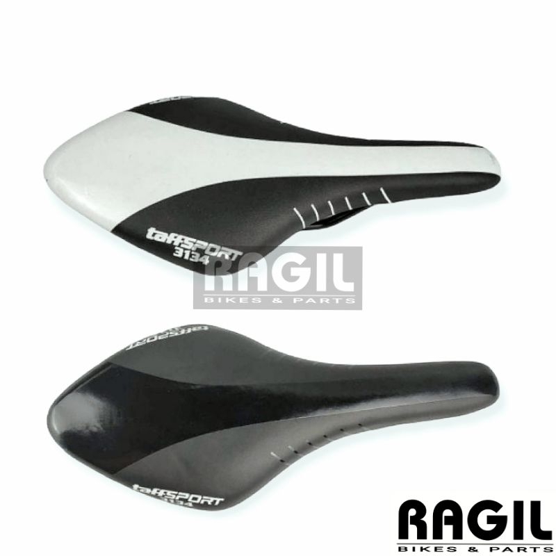 SADEL SEPEDA TAFFSPORT 3134 TIPIS RACE MTB FIXIE BALAP JOK SADDLE SEDEL ROAD BIKE HITAM LIS PUTIH