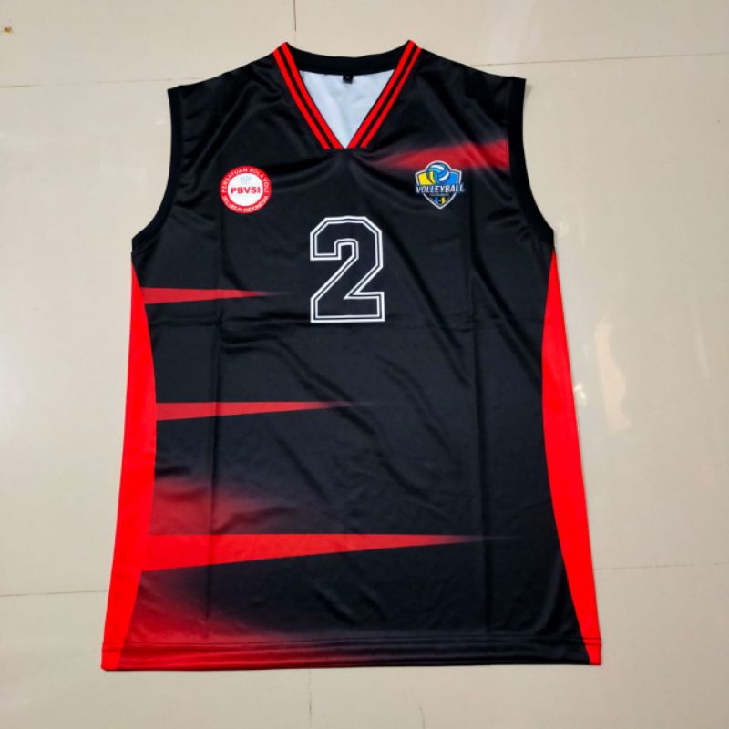 jersey baju volly all motif kensei singlet lekbong cowo full printing