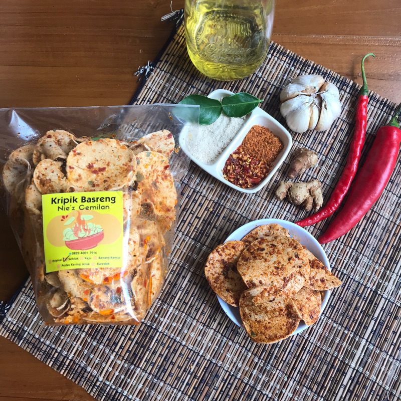 

Kripik Basreng Bumbu Seblak Daun Jeruk Halal