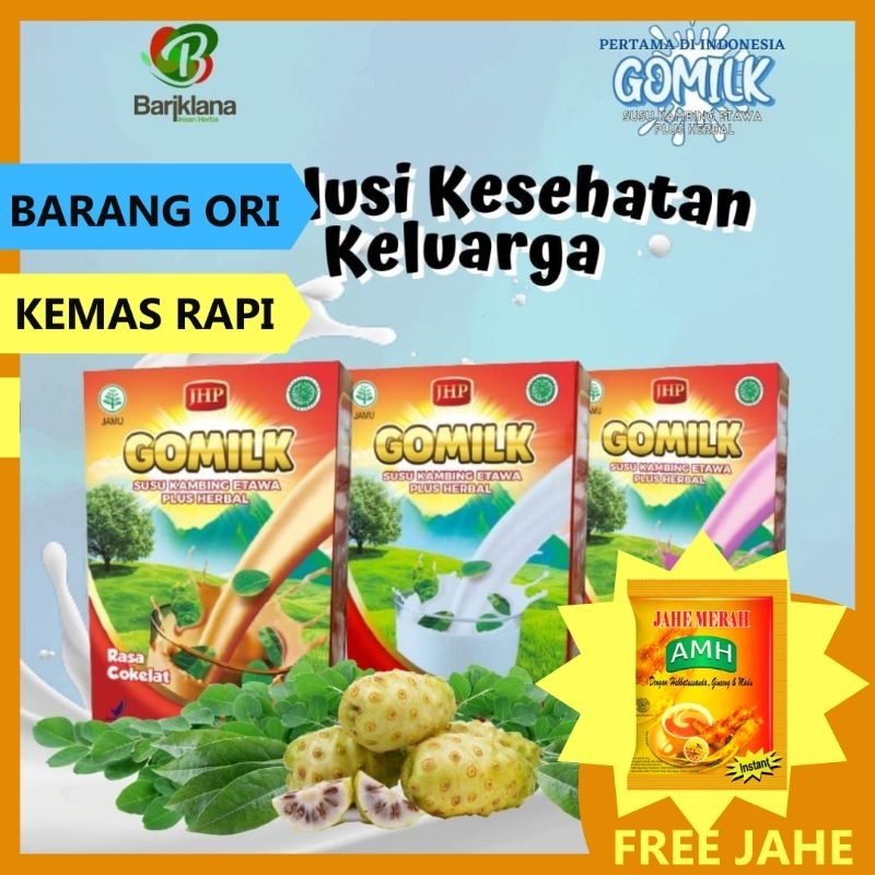 

✅️[FREE GIFT] GOMILK Susu Kambing Etawa plus Herbal Daun kelor, Daun salam, mengkudu