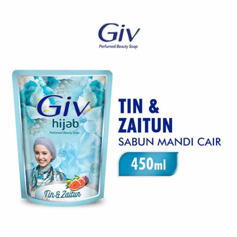 Giv Sabun mandi Cair body wash liquid Giv Smooth white pepaya &amp; honey 400 ml
